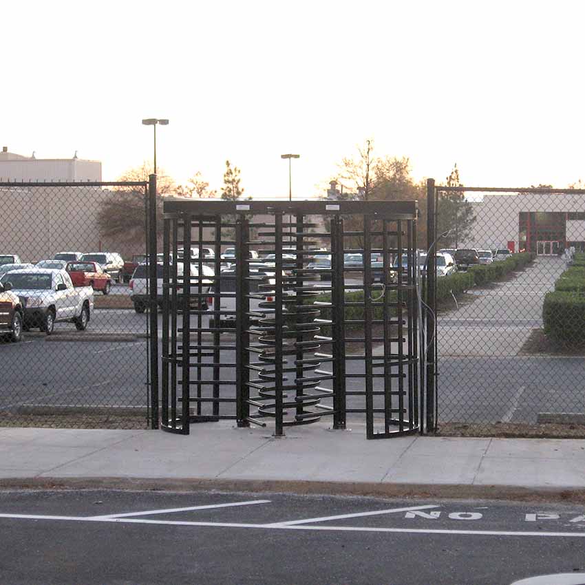 turnstile-access-security-fence Access control turnstile security fence