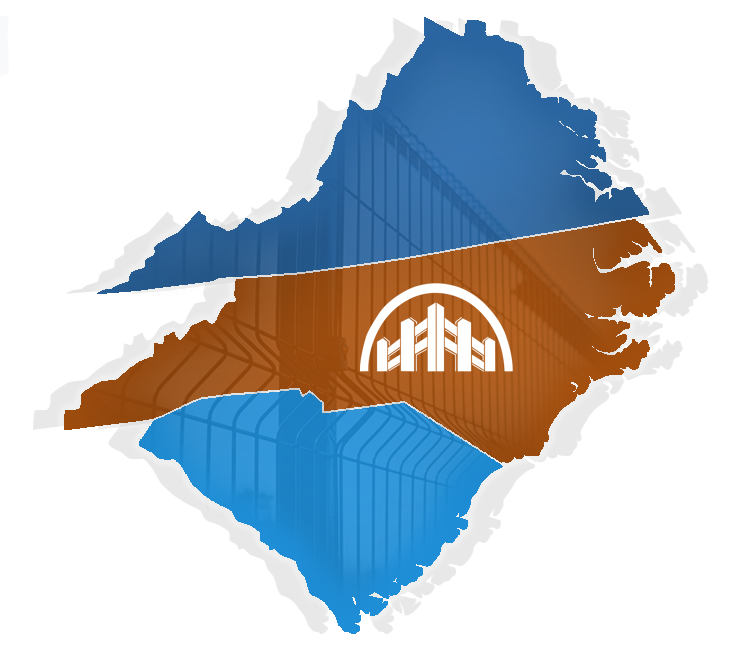 regional-map Regional Service Map for Hall Fence Company